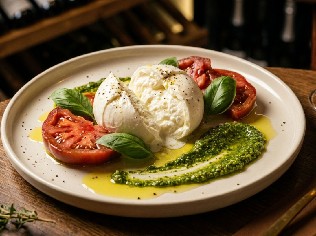 Salade Caprese à la Mozzarella di Bufala