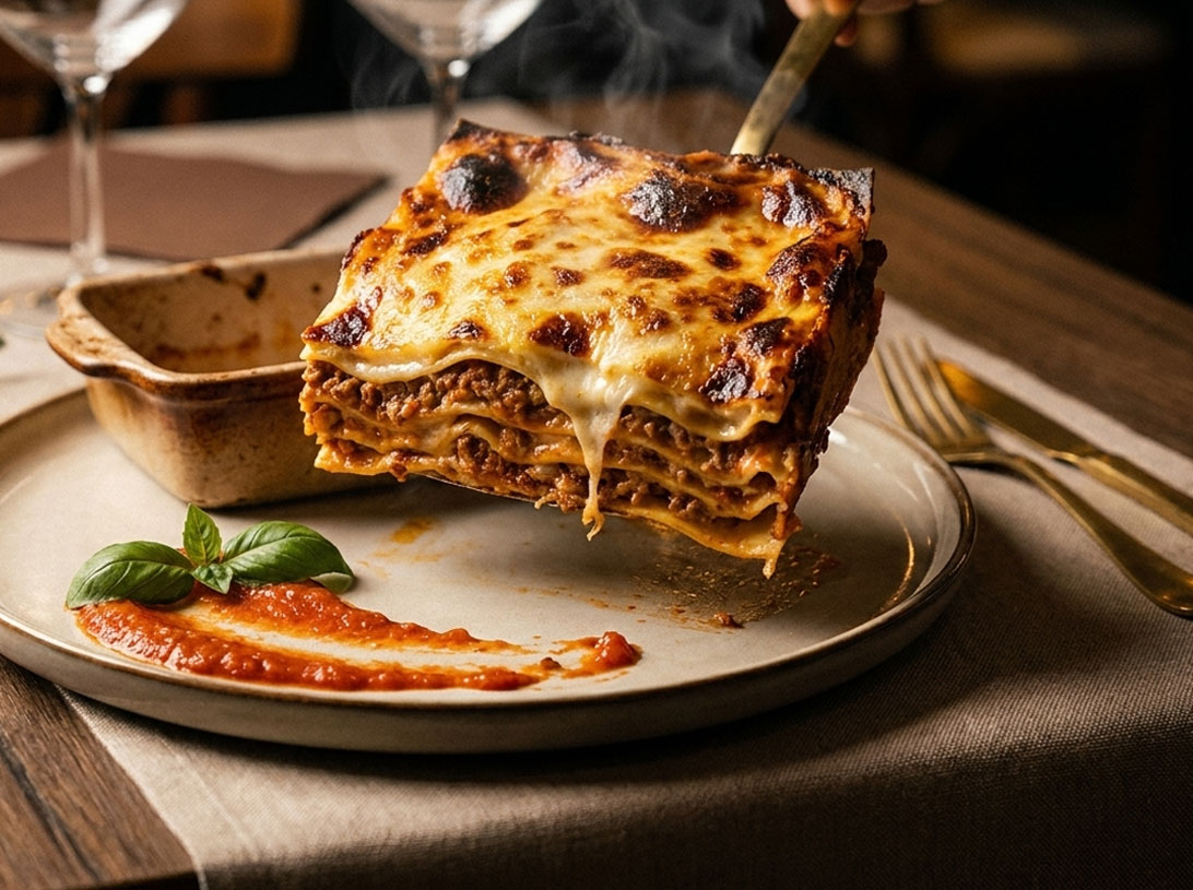 Lasagne Traditionnelle Gratinée au Four