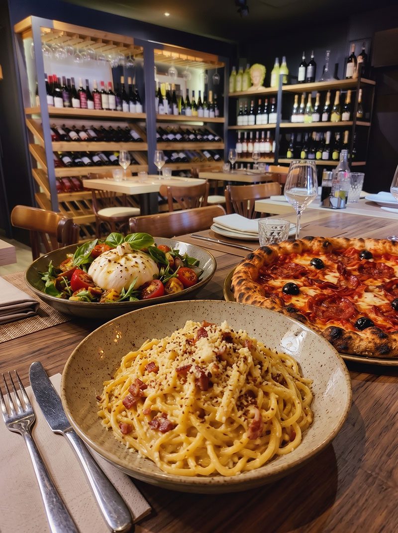 Pizza, pâtes ou salade + boisson